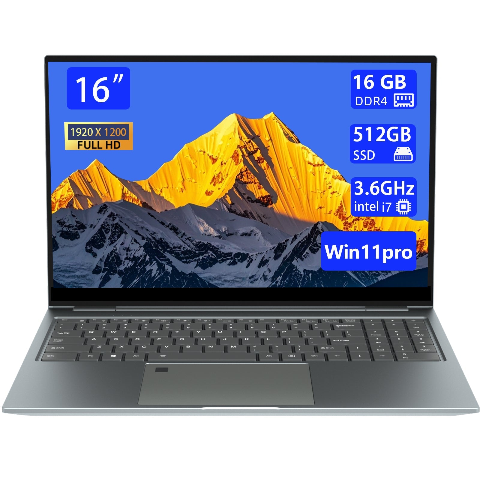 Windowsデスクトップ Moroni Victor Morostron Laptop Intel Core i7 – 16GB RAM, 256GB SSD, 16