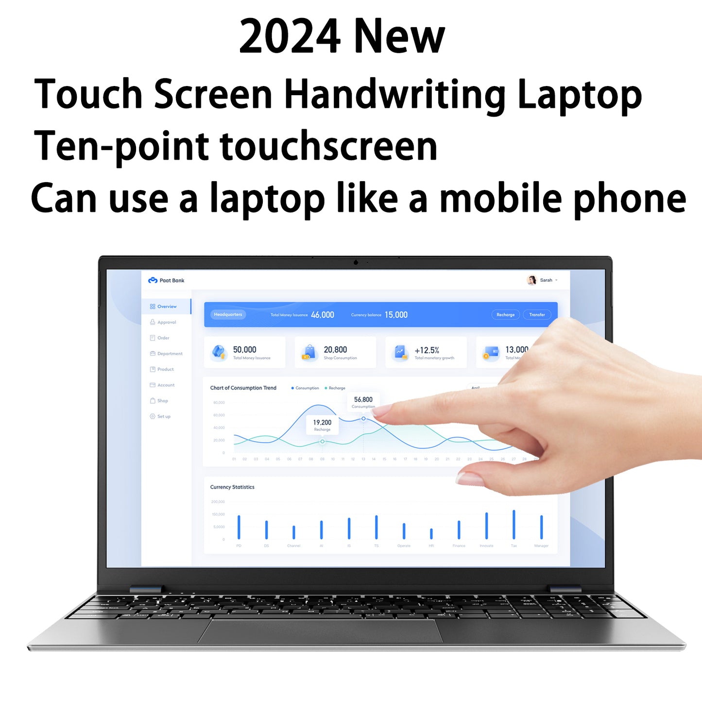 Morostron 15.6 Inch Touch Screen Laptop Computer Windows 11