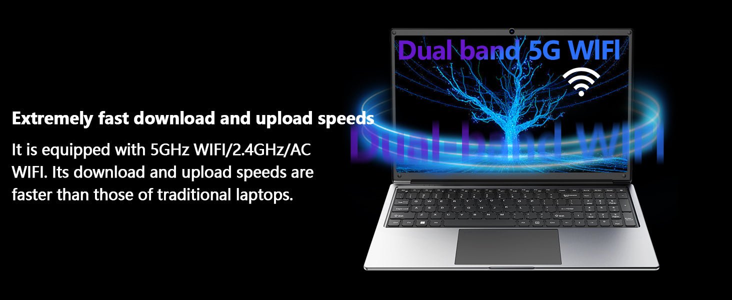 laptop 16 - inch 8GB DDR 256GB SSD portable laptop computer, expandable to 1TB, AMD A9 - 9400 Radeon R5 CPU up to 3.2 GHz, 9000mAh battery, Numeric Keypad, USB 3.0, dual - band WiFi, webcam, slim laptops - Morostron