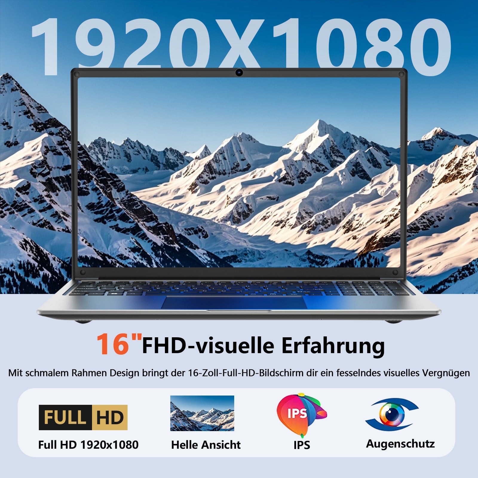 laptop 16 - inch 8GB DDR 256GB SSD portable laptop computer, expandable to 1TB, AMD A9 - 9400 Radeon R5 CPU up to 3.2 GHz, 9000mAh battery, Numeric Keypad, USB 3.0, dual - band WiFi, webcam, slim laptops - Morostron