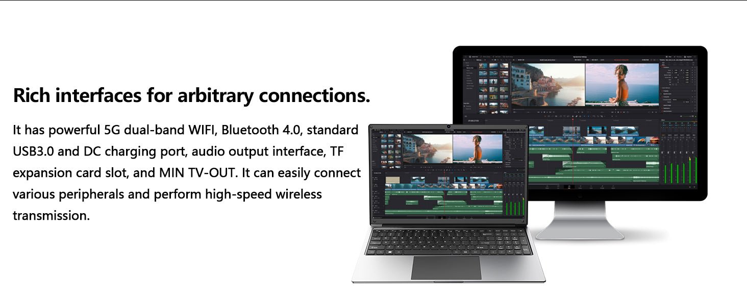 laptop 16 - inch 8GB DDR 256GB SSD portable laptop computer, expandable to 1TB, AMD A9 - 9400 Radeon R5 CPU up to 3.2 GHz, 9000mAh battery, Numeric Keypad, USB 3.0, dual - band WiFi, webcam, slim laptops - Morostron