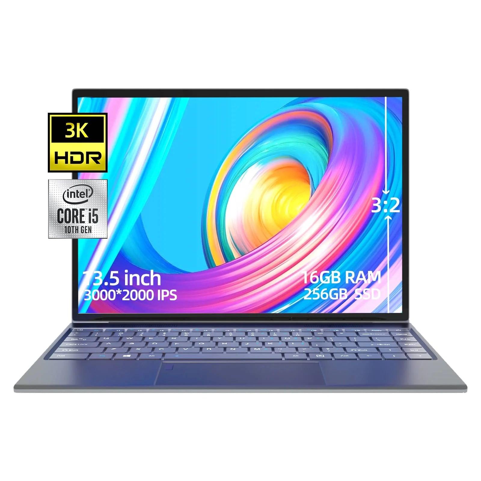 Morostron 13.5 Inch Laptop I5 - 1035G1 Win 11 backlit keyboard 3K finger print Laptop - Morostron