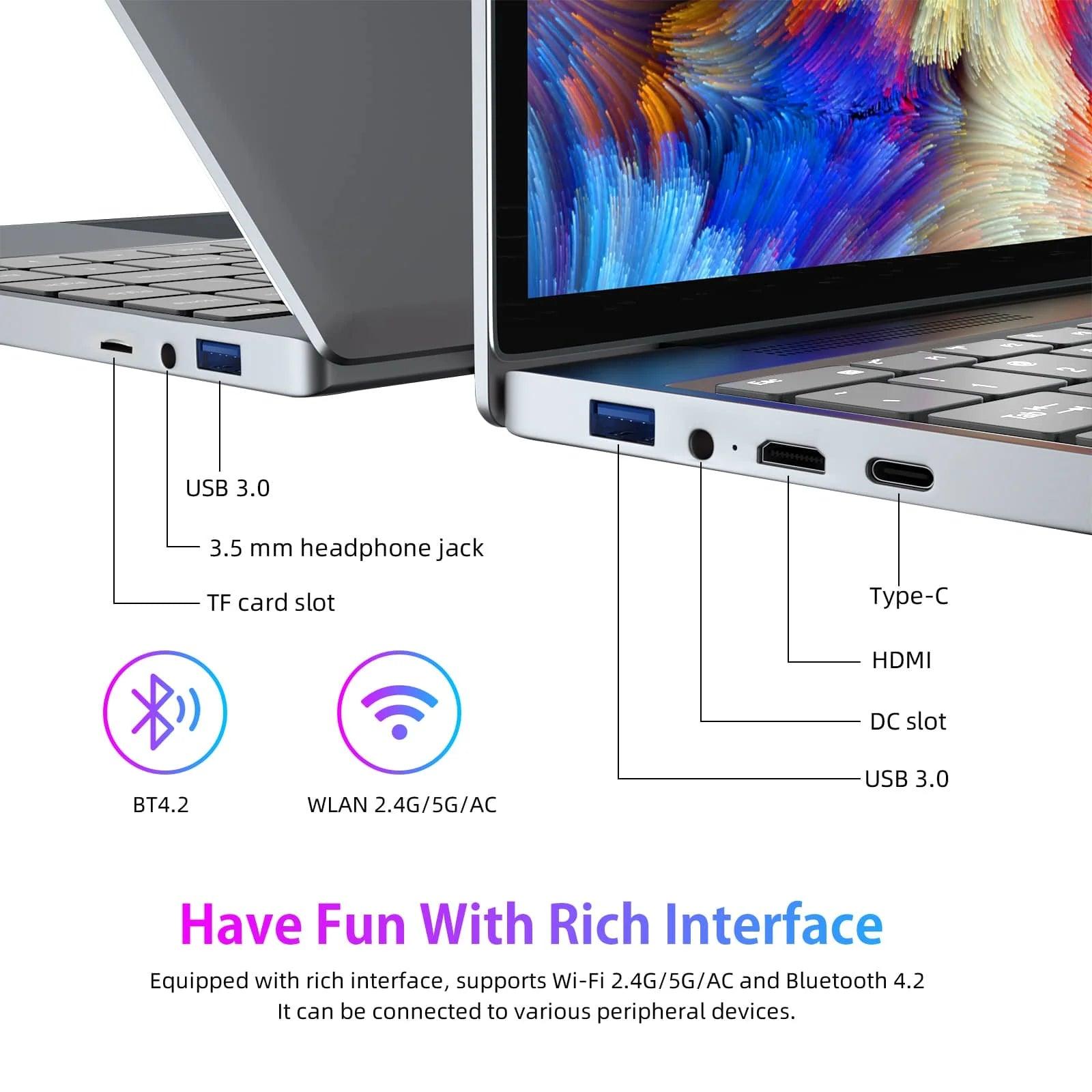 Morostron 13.5 Inch Laptop I5 - 1035G1 Win 11 backlit keyboard 3K finger print Laptop - Morostron