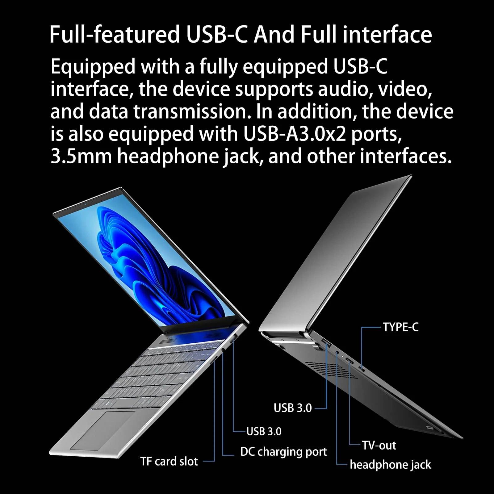 Morostron 13.5 Inch Laptop N95 Win 11 Touch Screen backlit keyboard Laptop - Morostron