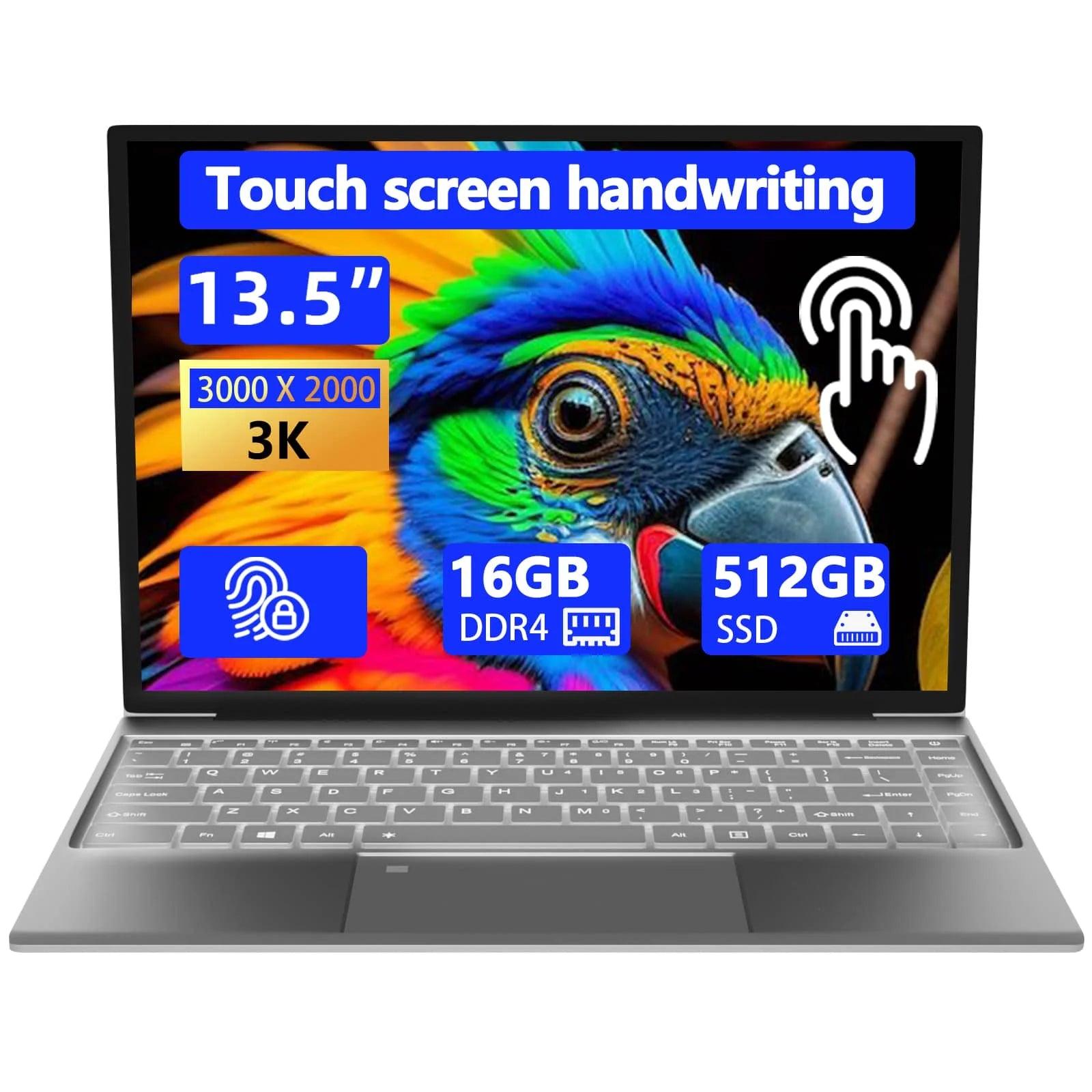 Morostron 13.5 Inch Laptop N95 Win 11 Touch Screen backlit keyboard Laptop - Morostron