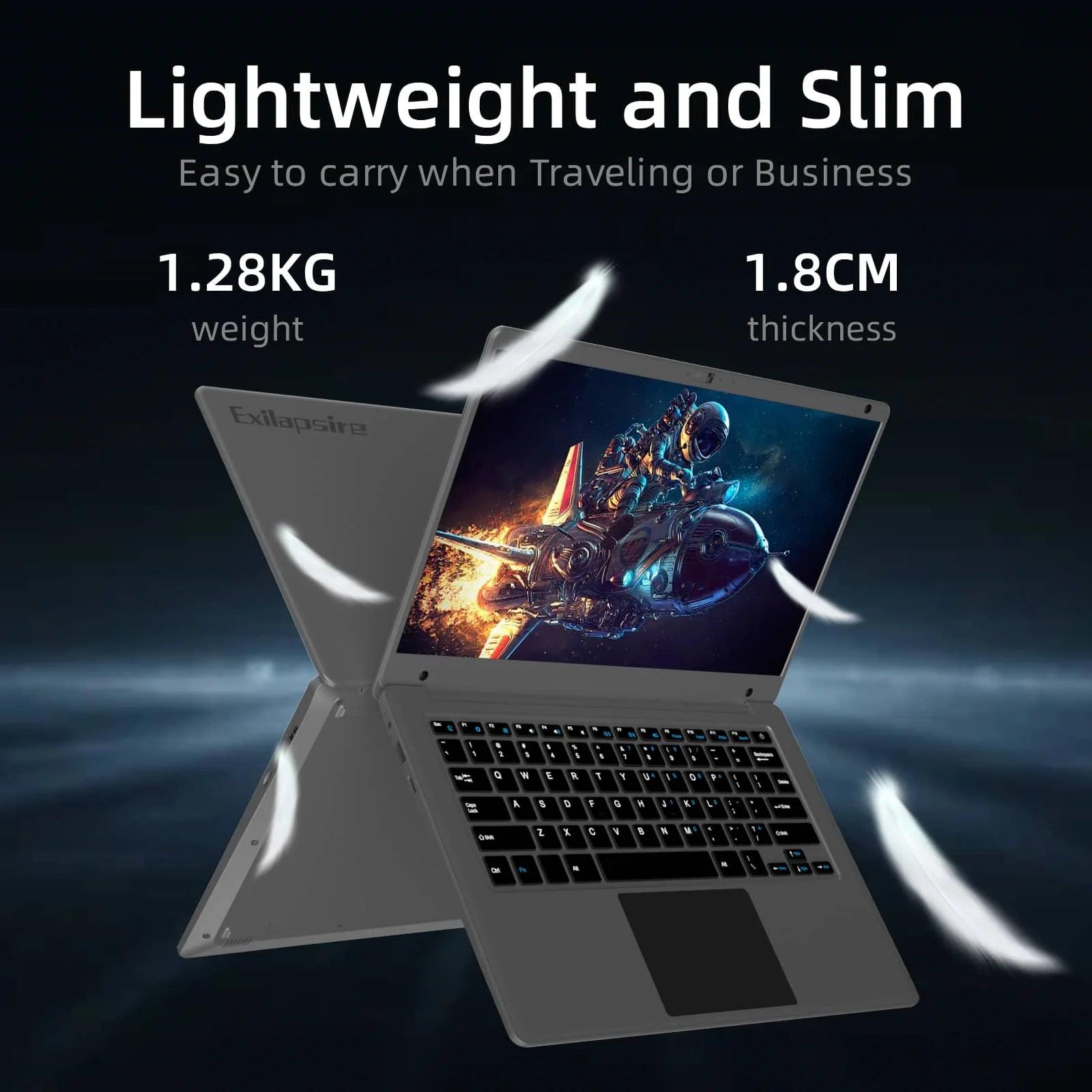 Morostron 14.1 Inch Laptop Win 11, Celeron, 192GB SSD, FHD Display - Morostron