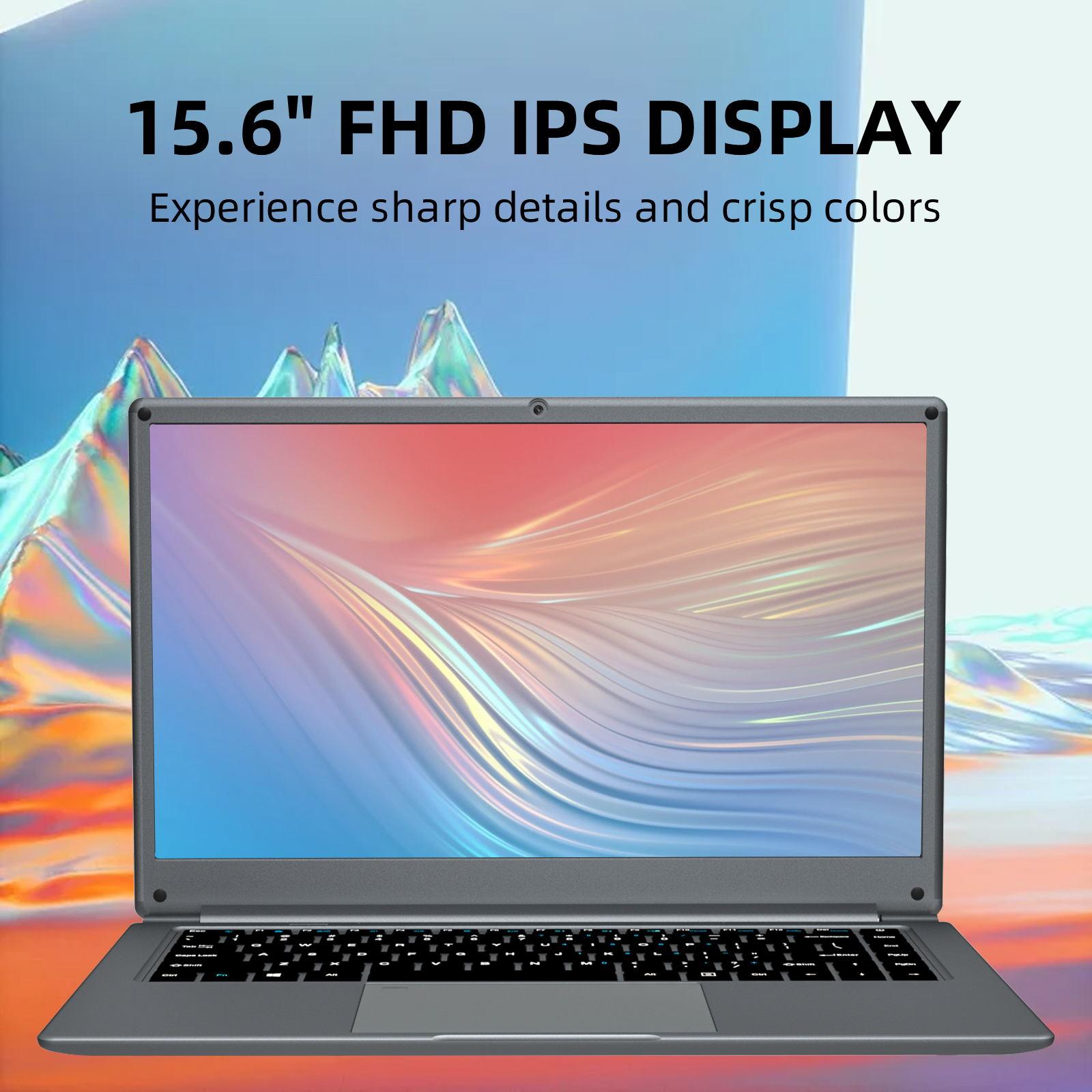 Morostron 15.6inch Laptop Win 11, Celeron Quad - core, 4GB+128GB, FHD Display - Morostron