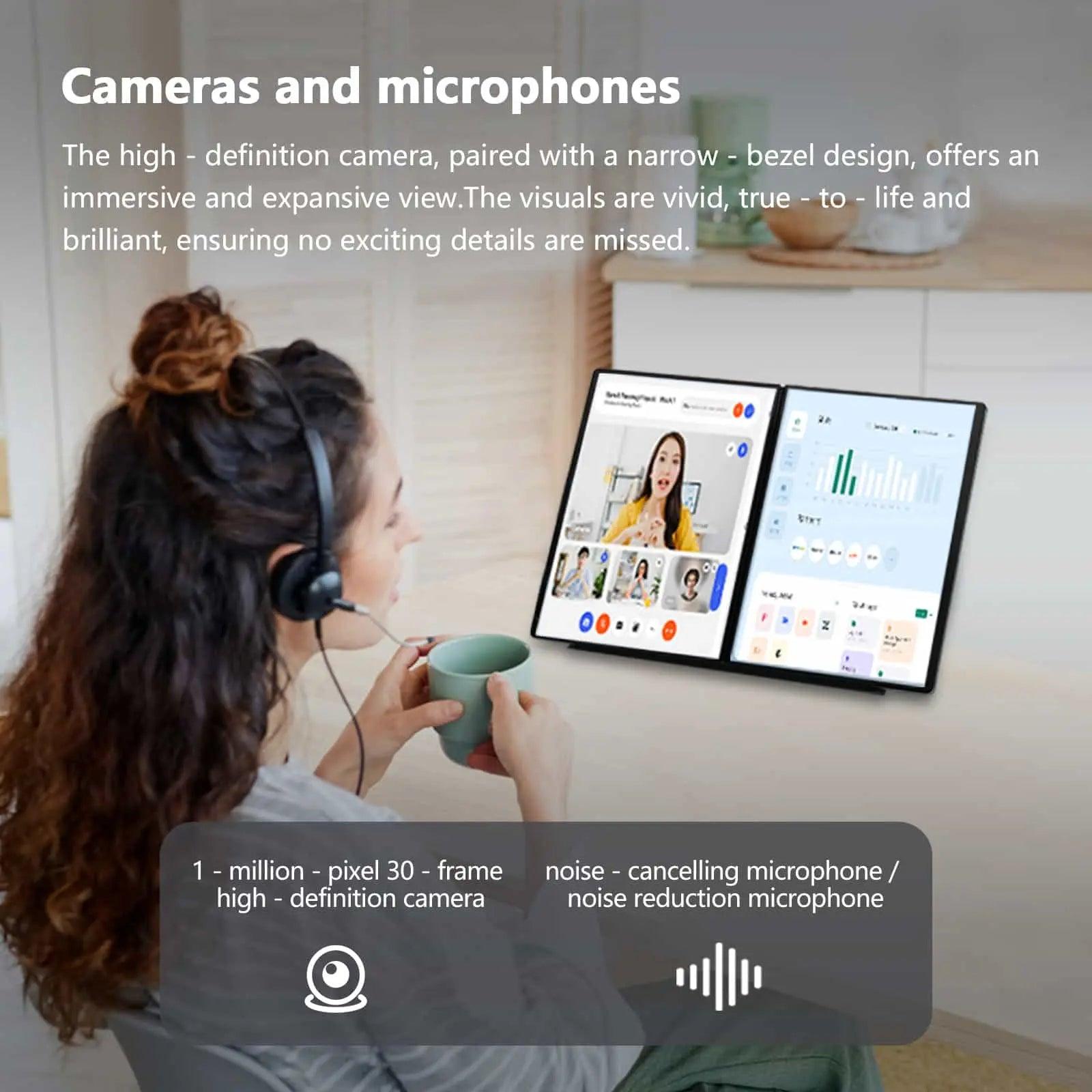 Morostron Intel Laptop 14 Inch Dual - Screen Touchscreen Laptop Win 11 Lightweight & Portable - Morostron