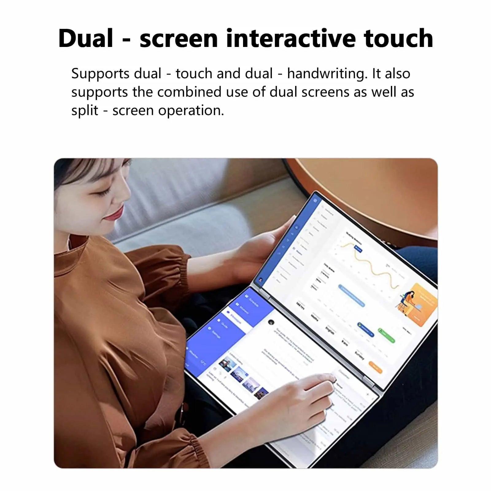 Morostron Intel Laptop 14 Inch Dual - Screen Touchscreen Laptop Win 11 Lightweight & Portable - Morostron