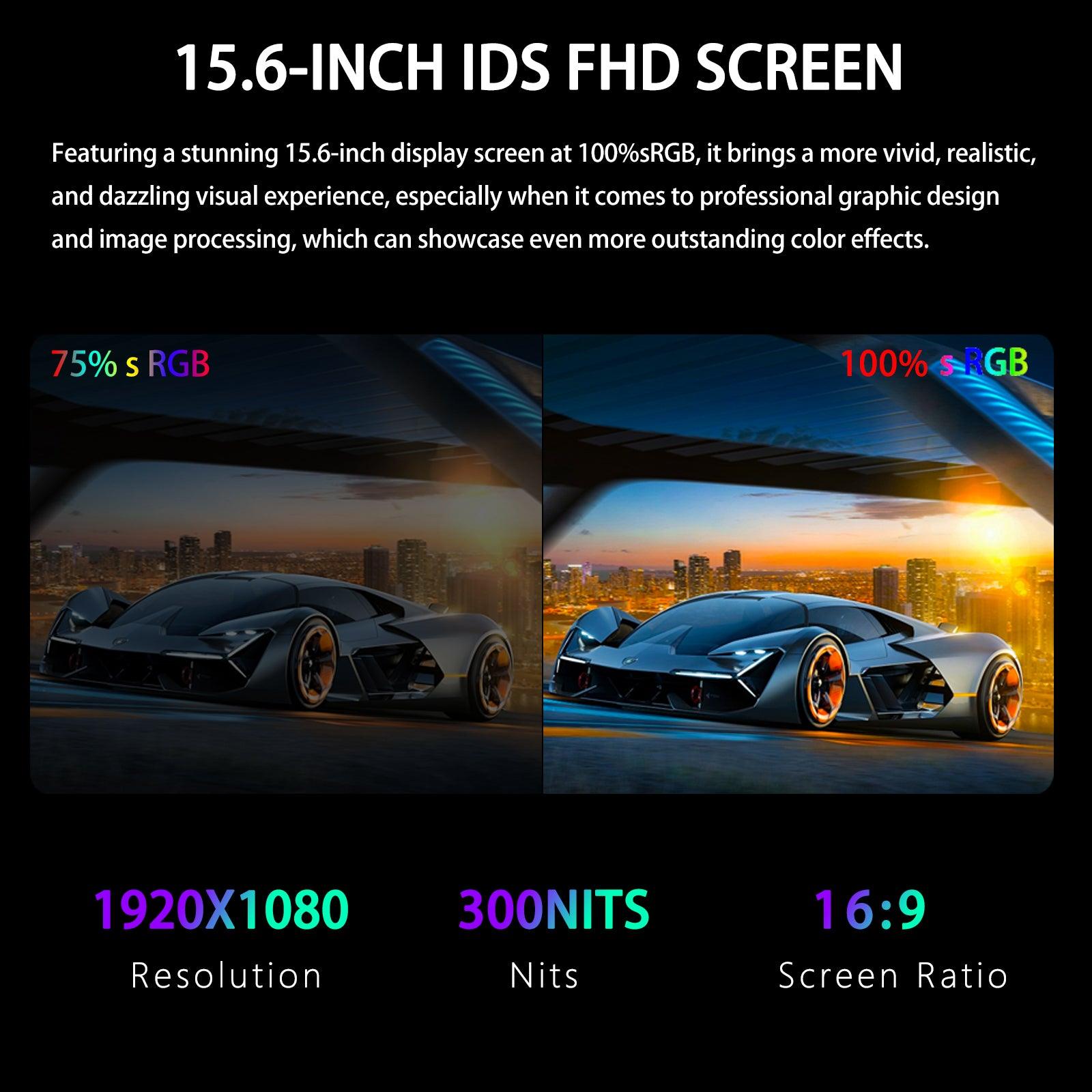 Morostron N95 15.6 - Inch Laptop 16GB RAM 512GB Or 1TB SSD Finger Print Glass Panel Full Metal - Morostron