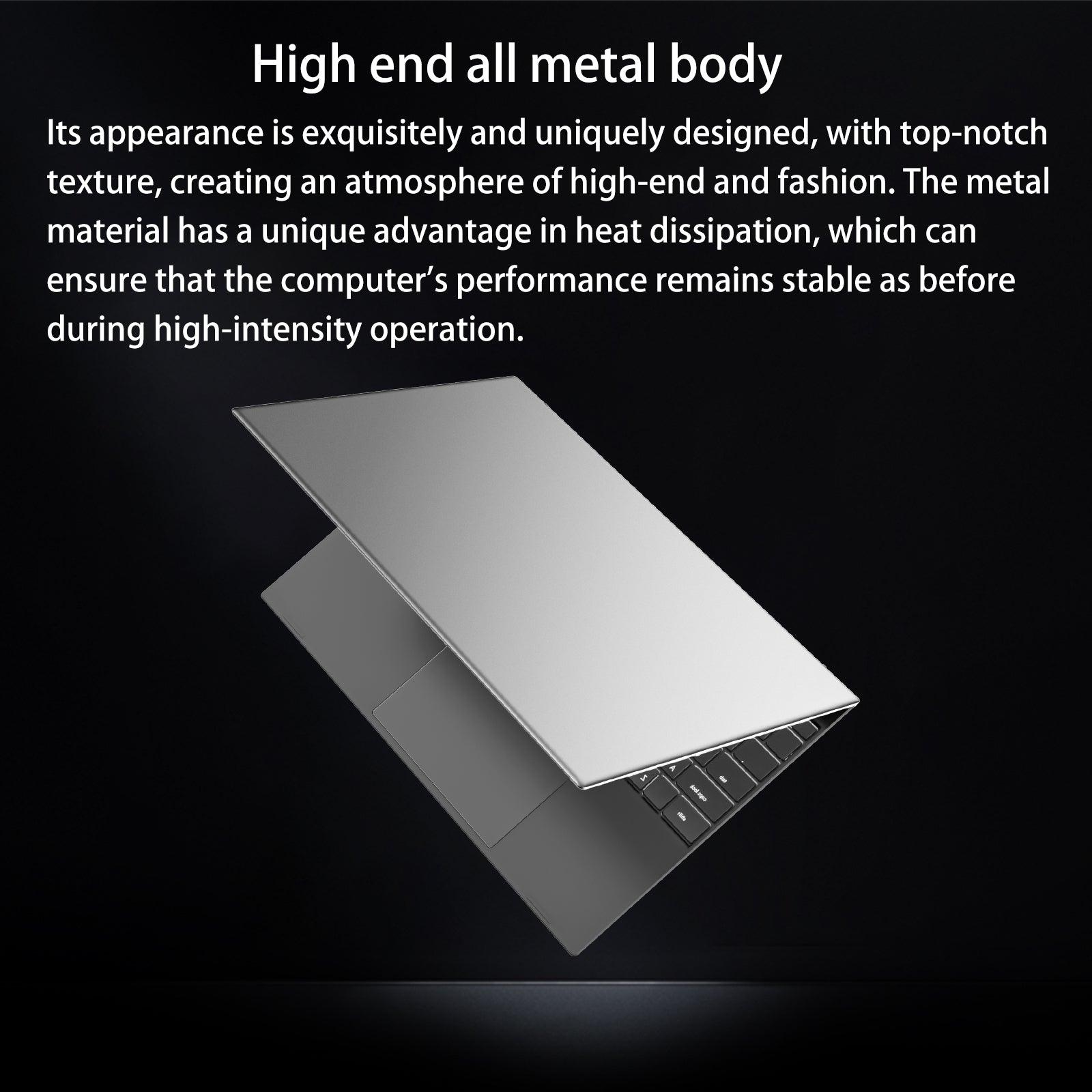 Morostron N95 15.6 - Inch Laptop 16GB RAM 512GB Or 1TB SSD Finger Print Glass Panel Full Metal - Morostron